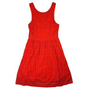 EVERLY red lace mini sleeveless skater dress women’s size medium prom dress